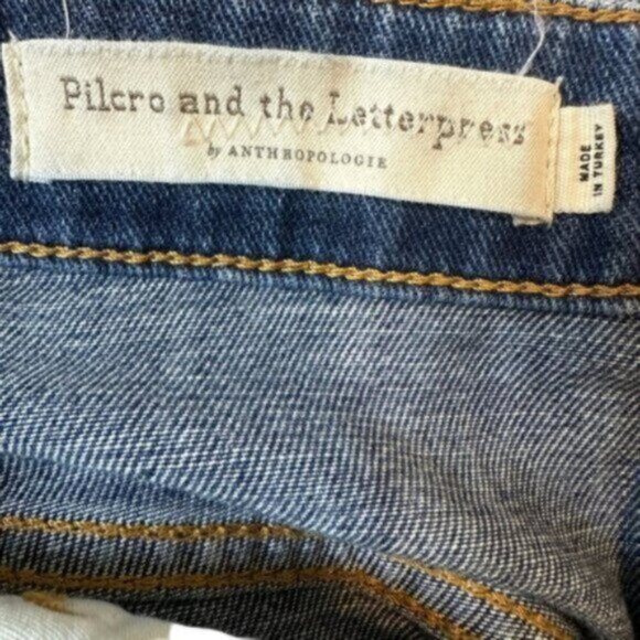 Pilcro and the letterpress By Anthropologie | Dark Wash Denim Jeans Size 27 - Picture 8 of 11